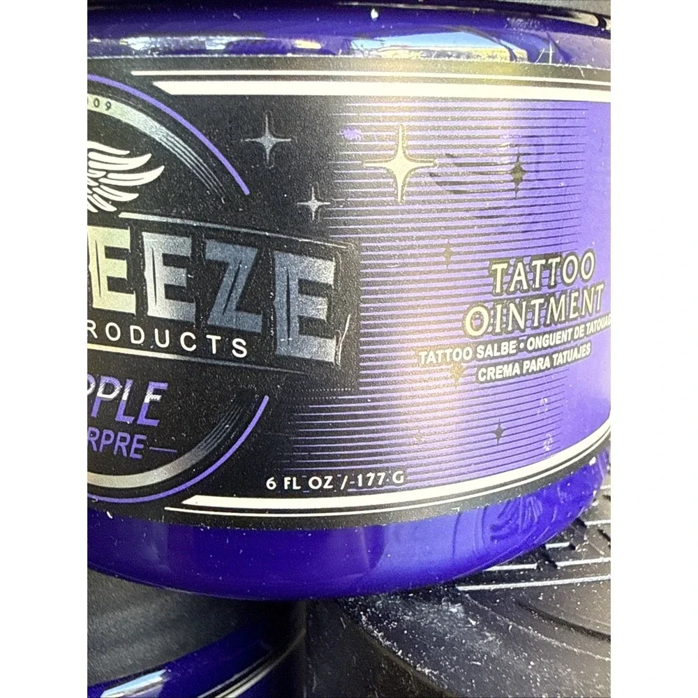 Ink-eeze Purple Pourpre Tattoo Ointment Aftercare Essential Oils - 6 fl oz Jar